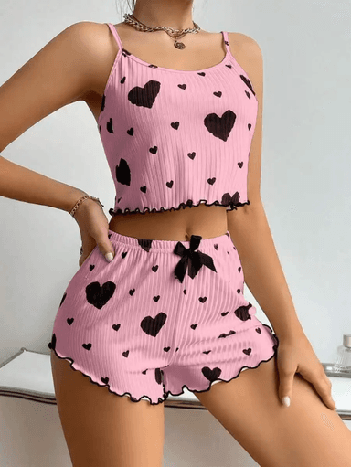 Pink two piece nightgown 