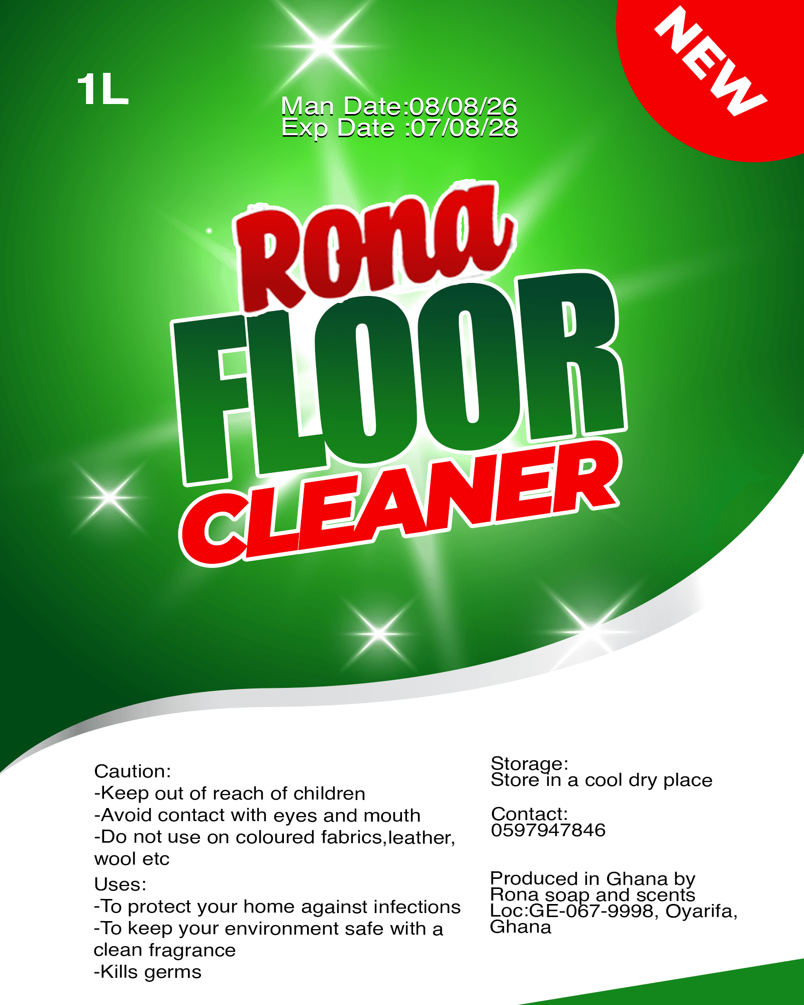 Rona floor cleaner- 1L